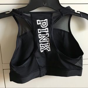 Pink Victoria Secret High Collar Sports Bra